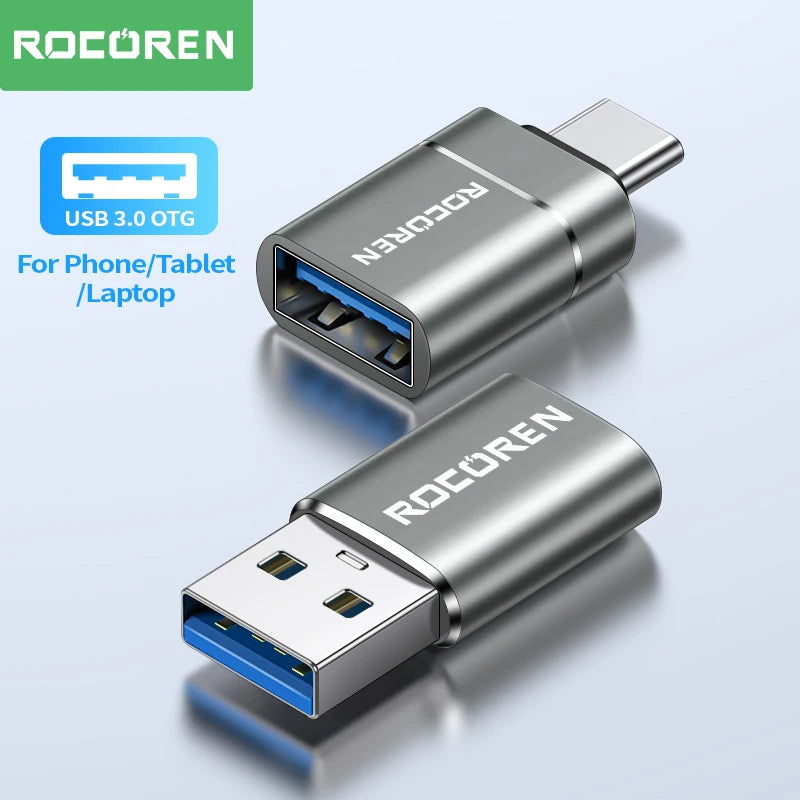 USB Type C OTG Adapter USB C Male to USB 3.0 Female Cable Converters for Macbook Samsung S22 S20 Xiaomi 5Gbps Type-C OTG