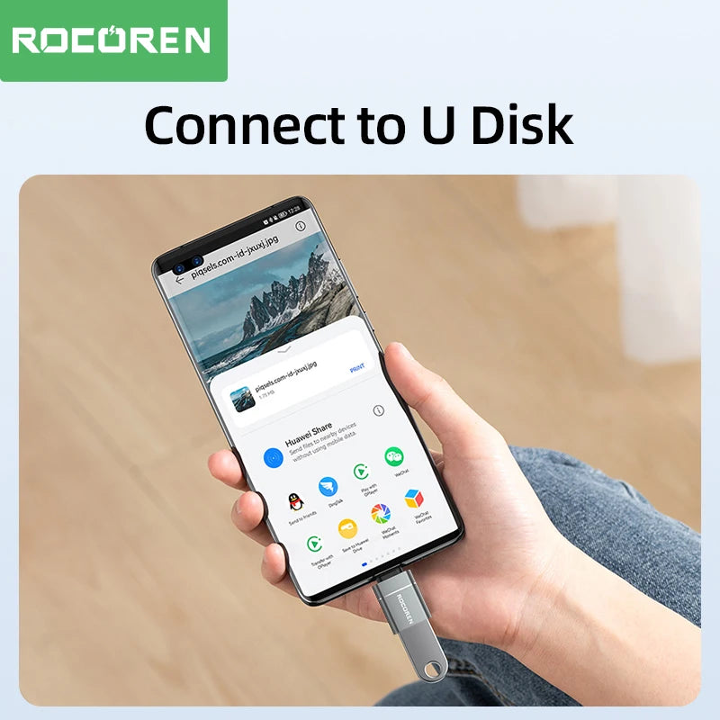 USB Type C OTG Adapter USB C Male to USB 3.0 Female Cable Converters for Macbook Samsung S22 S20 Xiaomi 5Gbps Type-C OTG