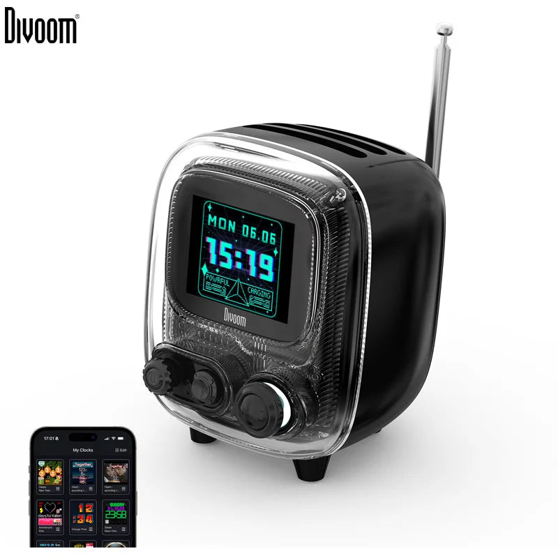 T-Tiivoo-2 Mini Retro White Noise Bluetooth Speaker Portable Vintage Sleep Aid Bluetooth Speaker High Quality Subwoofer