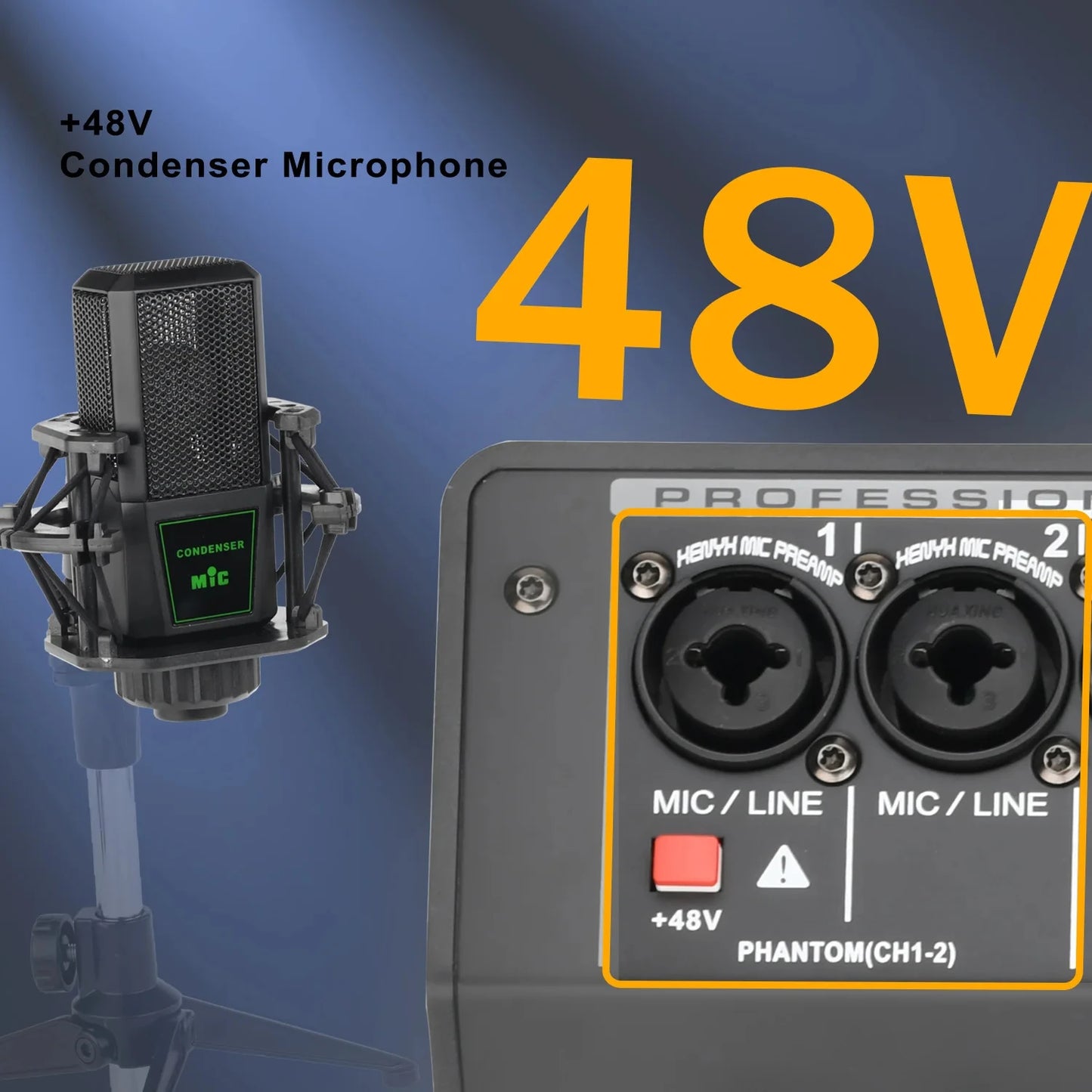8 6 4 Channel DJ Sound Mixing Table 24 DSP Effect Audio Mixer Bluetooth PC USB Play Recording 48V Contoller Mixing Console
