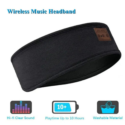 Bluetooth Earphones Sports Sleeping Headband Elastic Wireless Headphones Music Eye Mask Wireless Bluetooth Headset Headband